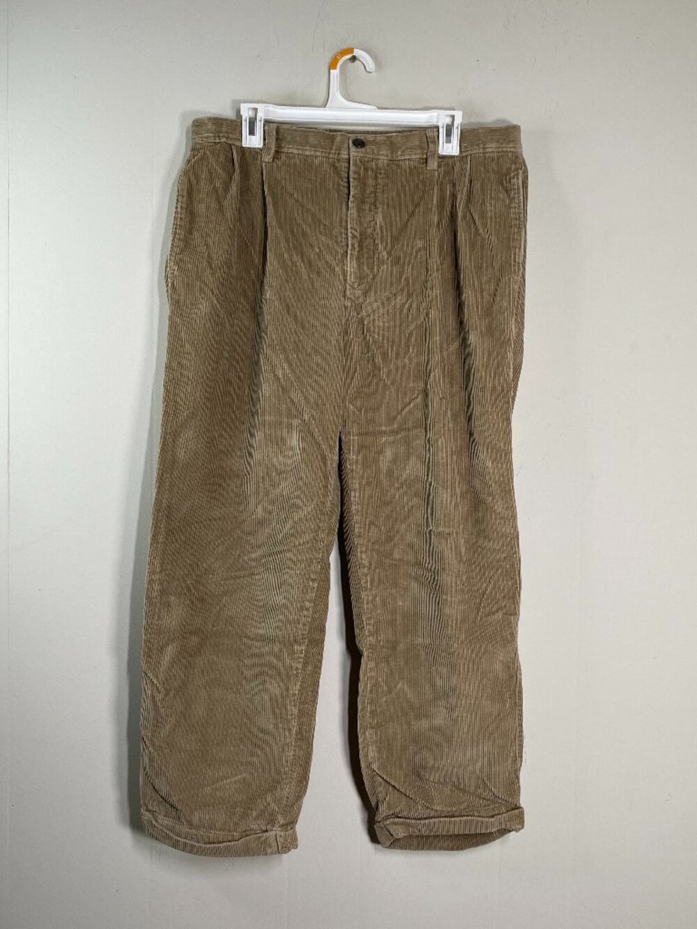 VTG Nautica Rigger Classic Fit Corduroy Dress Pants Men's 36 x 30 Mid Rise Brown